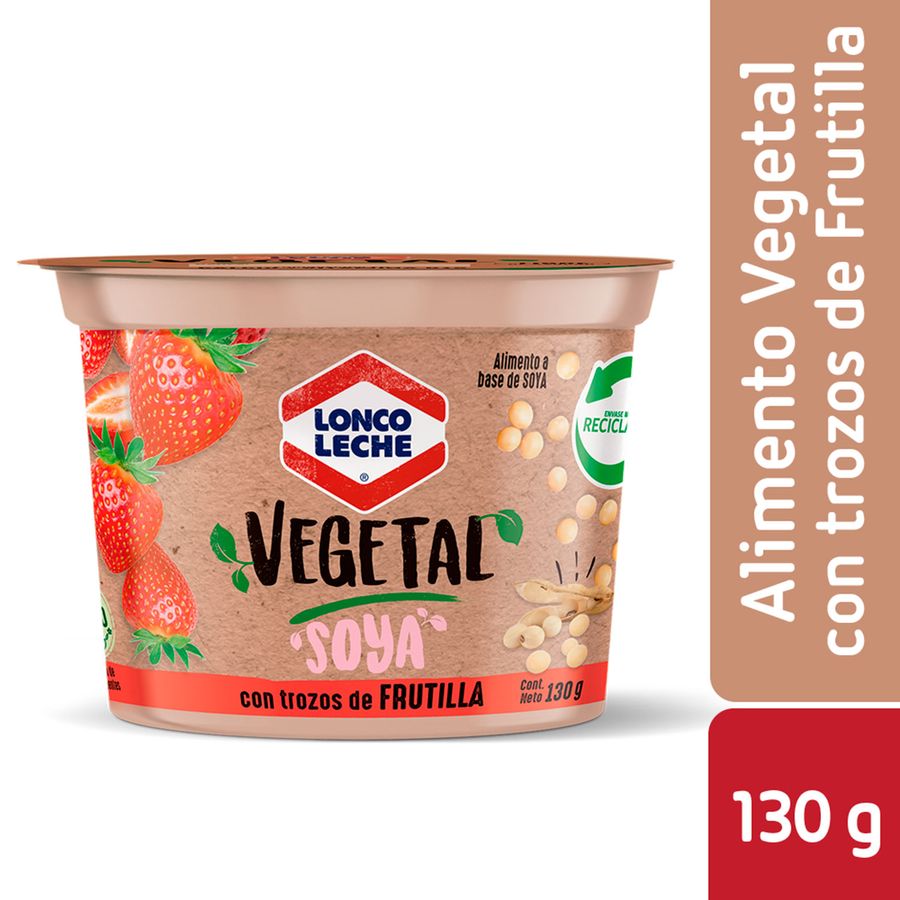 YOGURT VEGETAL SOYA LONCOLECHE FRUTILLA 130 GR